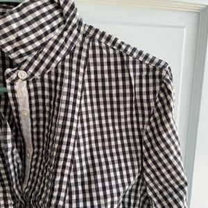 Jcrew Tunic Top Gingham Sz S